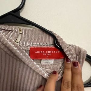 Akira Chicago light pink mock neck dress